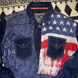 Affliction Button Down
